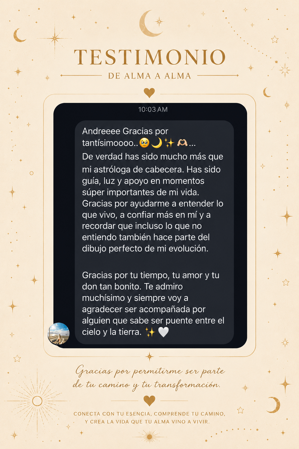 Testimonio de participante 1