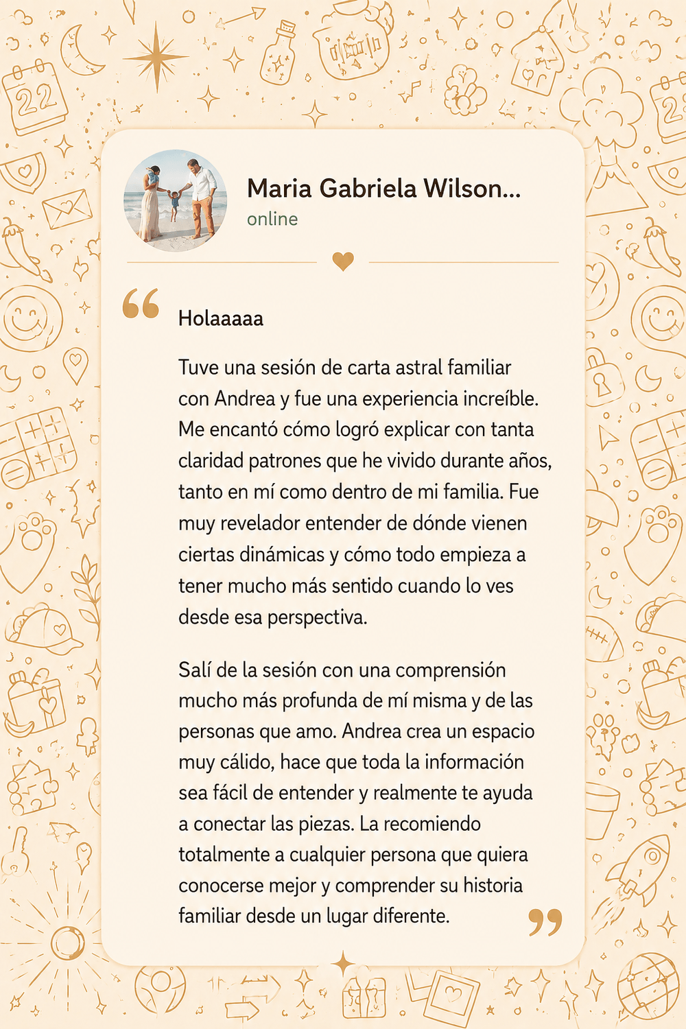 Testimonio de participante 4